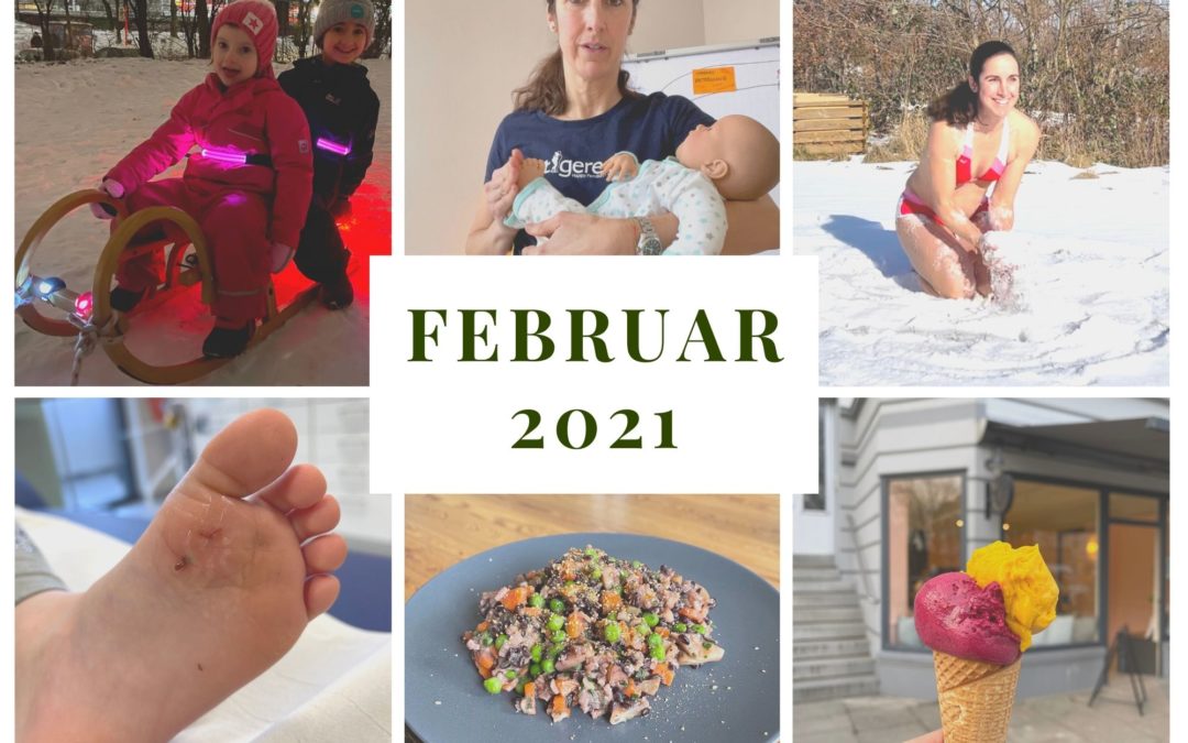 Monatsrückblick Februar 2021: Windelfrei, Schnee und Kinderunfälle