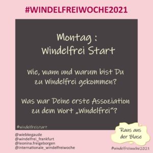 Windelfreiwoche 2021 Montag