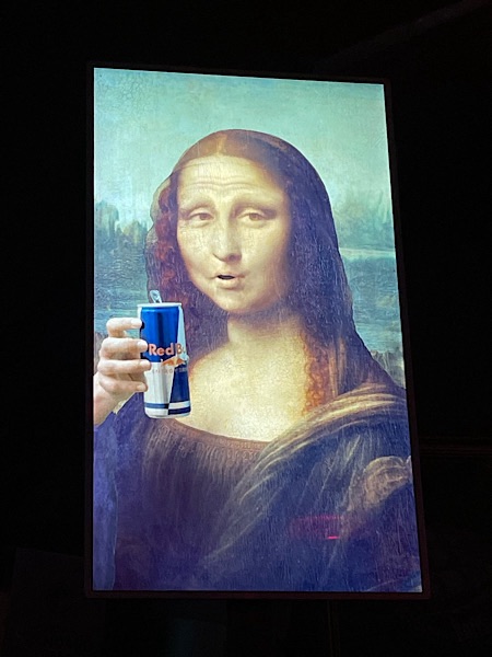 Mona Lisa mit Red Bull