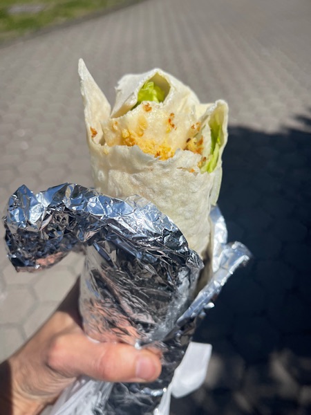 Falafel Dürum in Alufolie