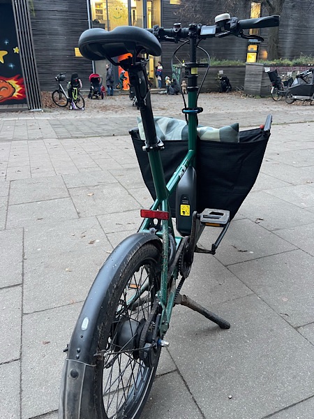 Muli-Lastenrad von hinten